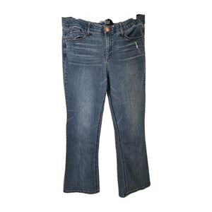 Womens Democracy Jeans Ab Solution Sz 16 Waist 35 X30. Lightly Distressed